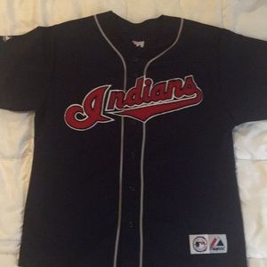 Cleveland Indians majestic replica Jersey. Large